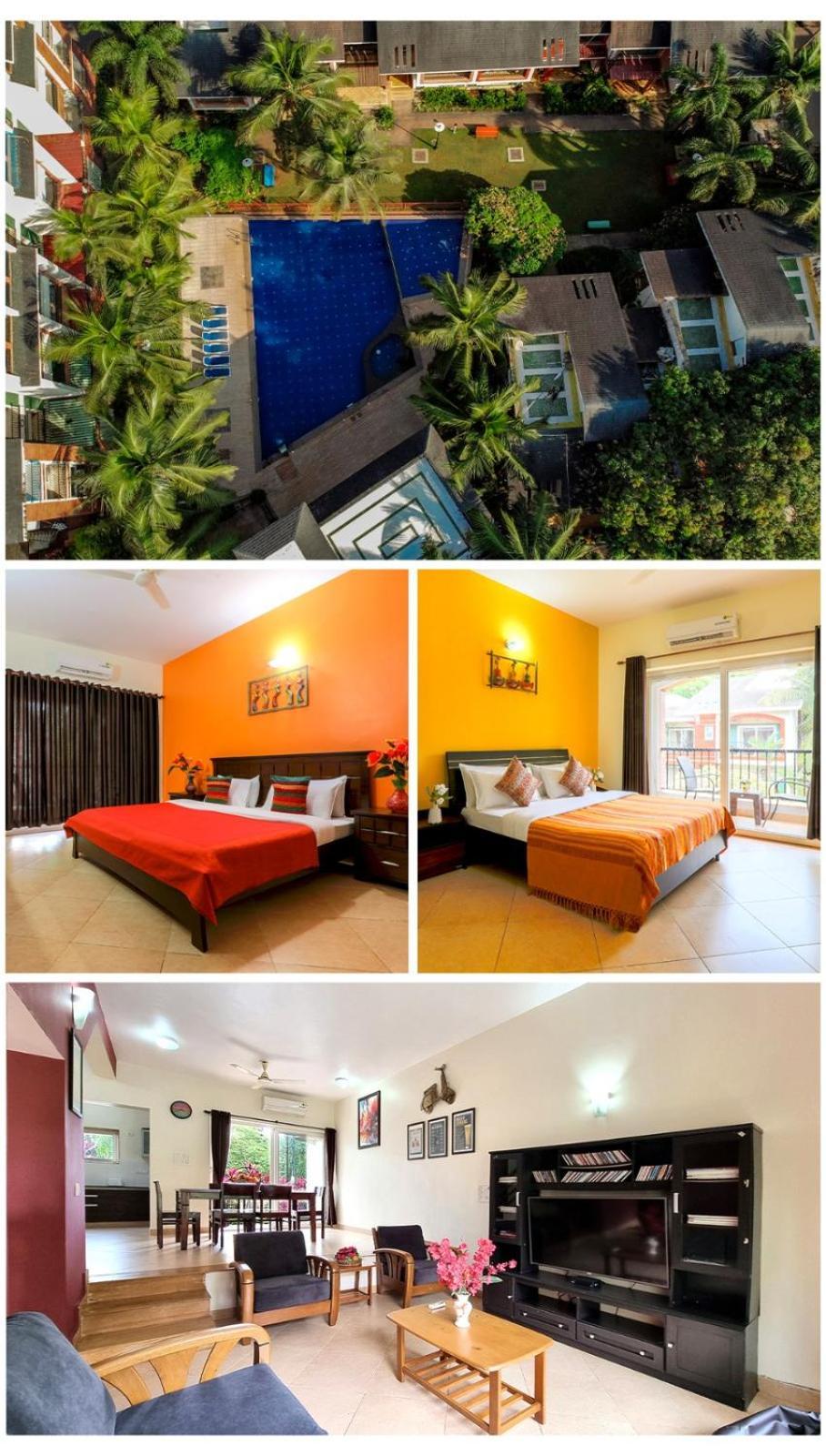 La Goa Villa - 4Bhk, Baga Bagian luar foto